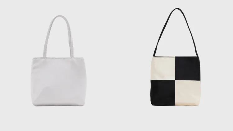 hai Little Silk Bag絲質手袋（左）4280元、Vera格紋絲質手袋（右）4880元。品牌提供