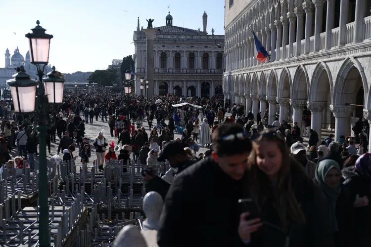 威尼斯是觀光勝地。路透