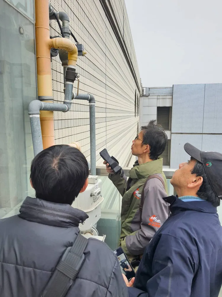 新竹瓦斯公司瓦斯管線安全特檢。新竹縣府提供