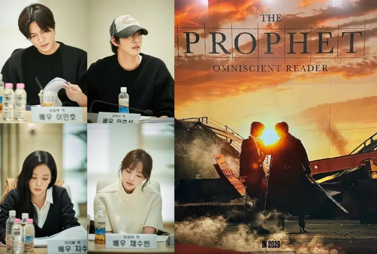《全知讀者視角》陣容華麗，集結兩大男神李敏鎬（右圖右）、安孝燮（右圖左）及蔡秀彬（左圖右下）、Jisoo。翻攝naver