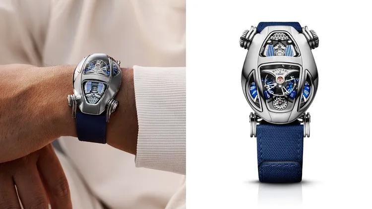 BVLGARI x MB&F Serpenti五級鈦金屬腕錶。品牌提供
