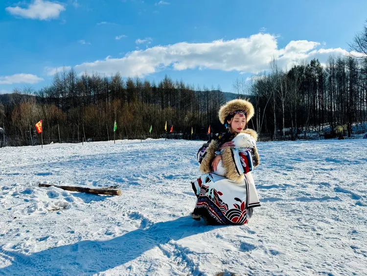 子軒赴哈爾濱亞洲冬季運動會出外景。中視提供