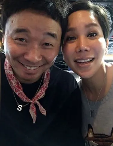 「酷龍」姜元來（左）的妻子金鬆今發文悼念大S。翻攝姜元來IG