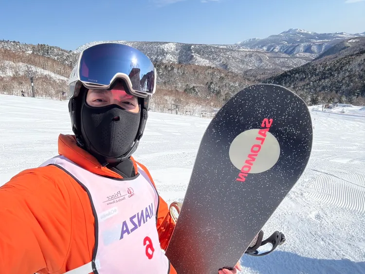 許孟哲考取滑雪教練 Level 1 資格。晴空鳥提供