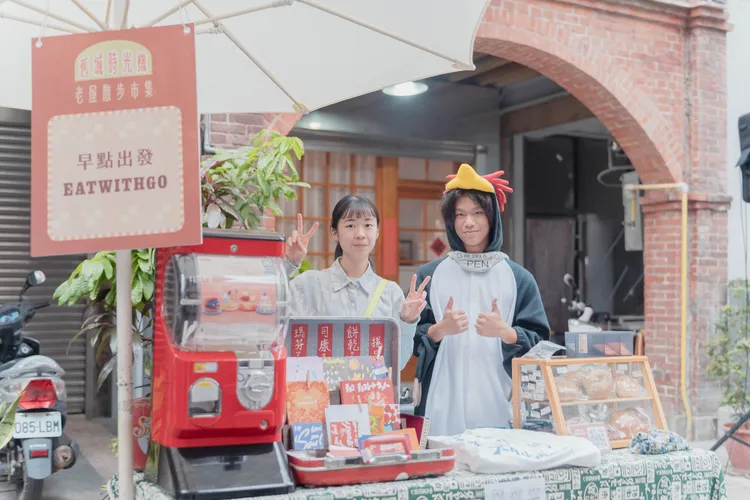 出好筍公司在東前街路段推出老屋主題風格市集，獲得好評。出好筍有限公司提供