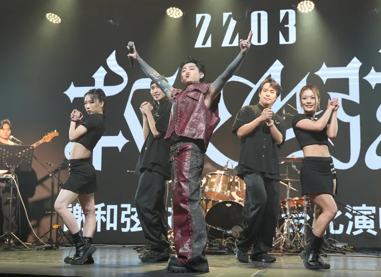 謝和弦今為演唱會彩排。彭欣偉攝