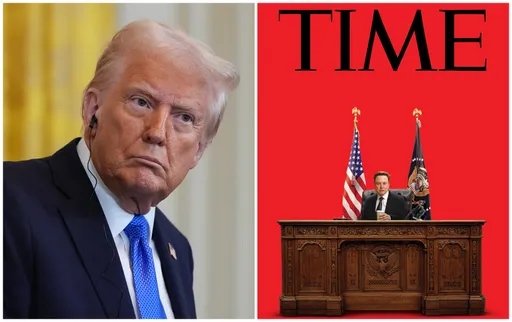 製造裂痕?《時代》讓馬斯克坐總統辦公桌 川普超酸反應曝光