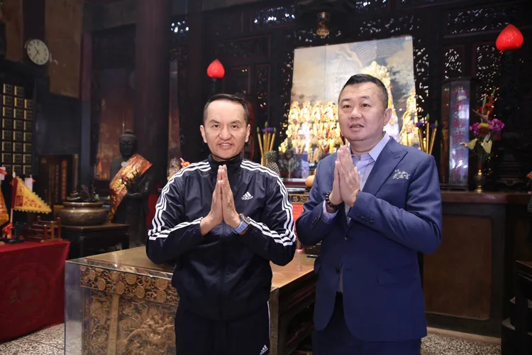 應愛爾麗集團董事長常如山邀請，北港武德宮成為首個加入「打詐隊」的宮廟。彭欣偉攝