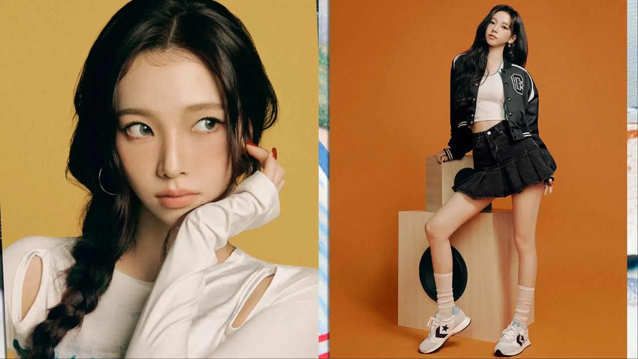 Karina拍攝Converse形象照。翻攝converse_kr IG