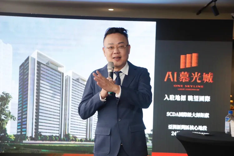 清景麟創辦人林聰麟指出，目前銷售量遠高於實登內容，建案預計3月正式公開。葉家銘攝