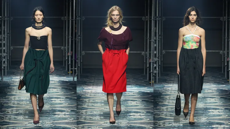 PRADA 2025秋冬女裝系列。品牌提供