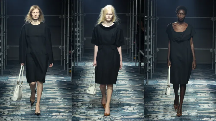 PRADA 2025秋冬女裝系列探索當代女性的複雜性和多樣性。品牌提供