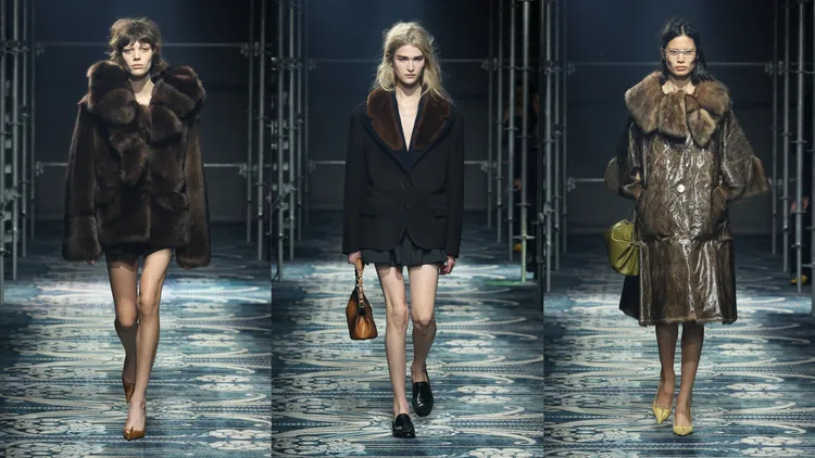 PRADA 2025秋冬女裝系列。品牌提供