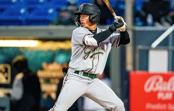 鄭宗哲被大聯盟找去春訓，無法放在名單中。翻攝Greensboro Grasshoppers臉書