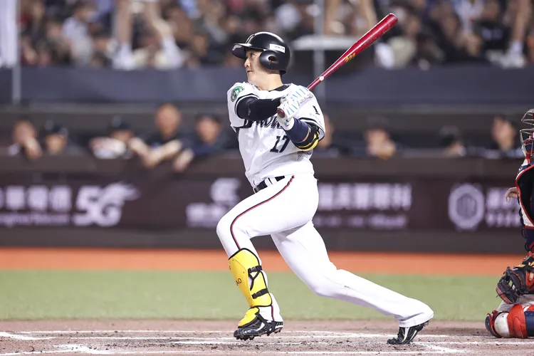 高宇杰打出勝利打點。  中職提供