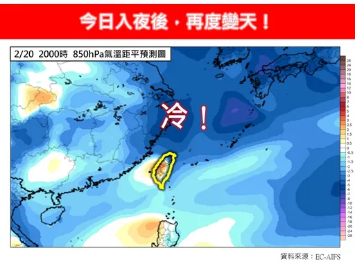 今入夜變天！再挑戰寒流等級　這三天最凍人
