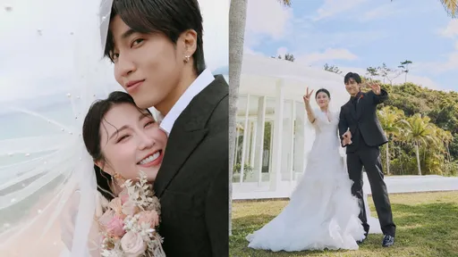 婁峻碩沖繩海島婚娶焦凡凡 同戴Tiffany珠寶見證永恆諾言
