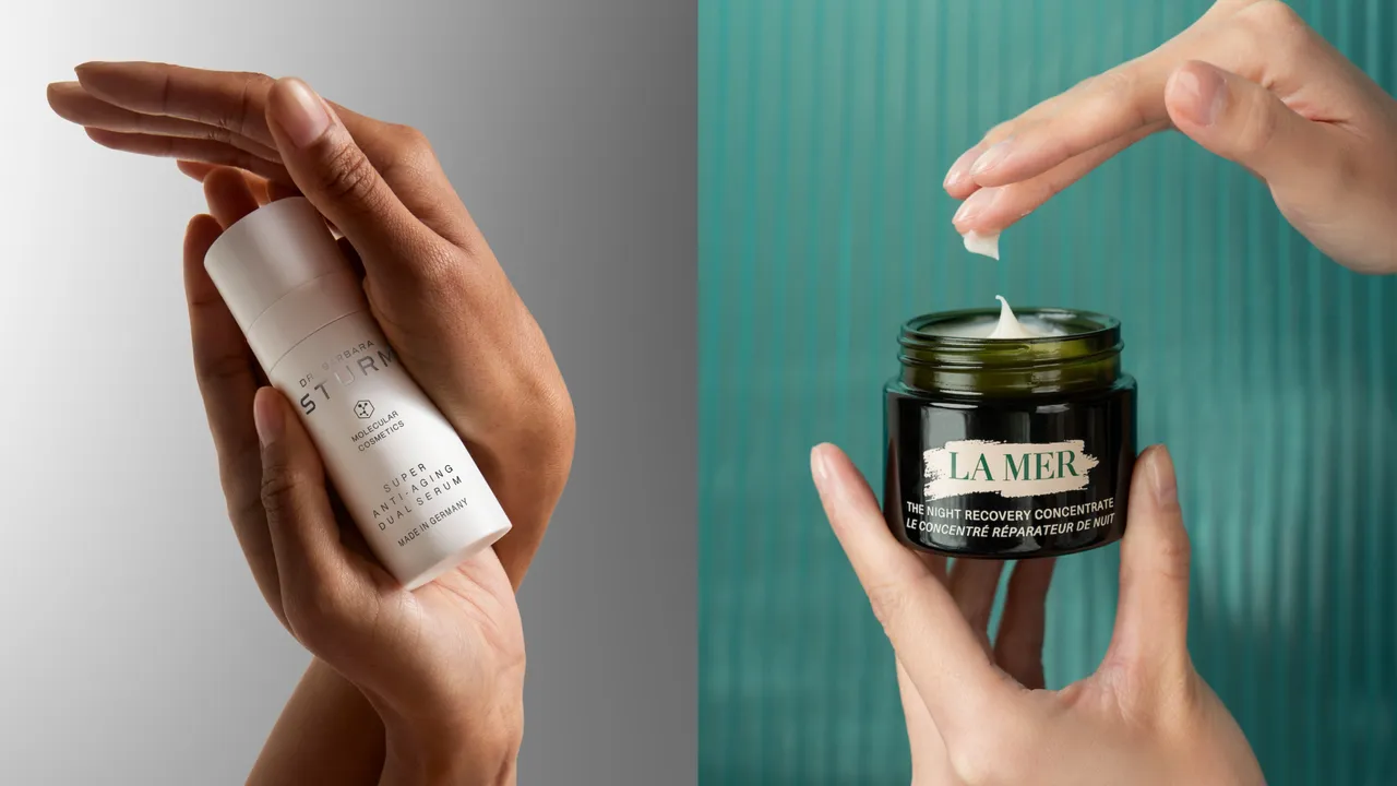 德國頂級保養DR.BARBARA STURM（左圖）和海洋拉娜（右圖）都推出針對醫美後修護的保養單品。品牌提供