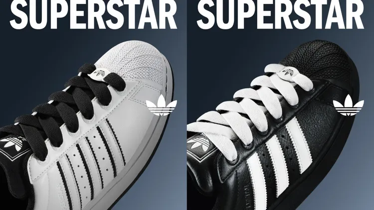 adidas Originals SUPERSTAR II以加寬鞋帶與與全新黑標鞋標呈現簡約風格。品牌提供