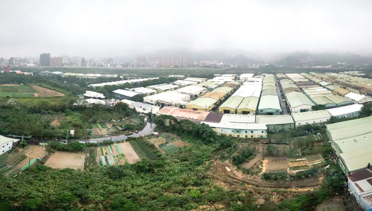 樹林大柑園空拍圖。城鄉局提供