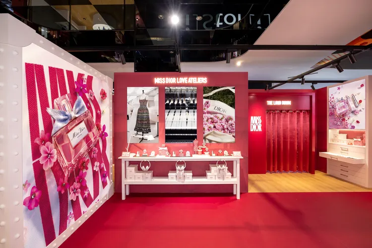 香氛體驗區。品牌提供