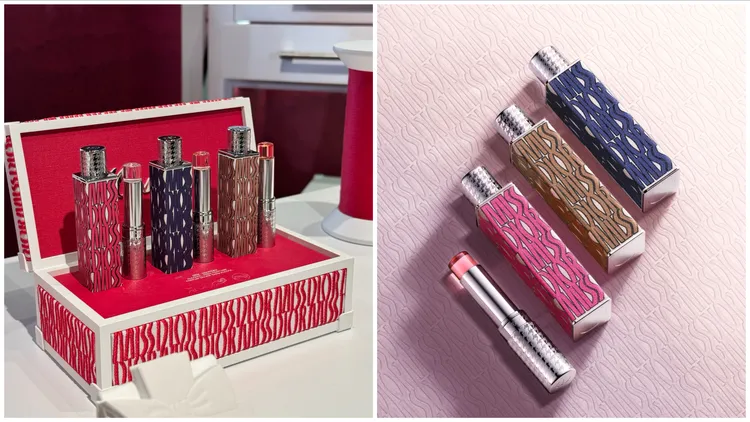 Miss Dior親吻香膏限量外殼，各1200元。張家玲攝、品牌提供