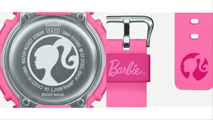 錶帶與錶背可以看到經典Barbie剪影。品牌提供