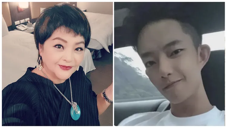 演員易淑寬和獨子易寶宏爭議頻傳。翻攝易淑寬母子臉書