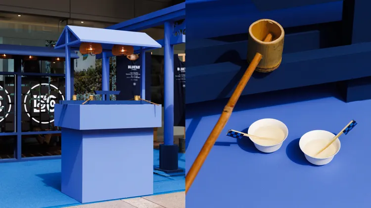 Levi’s直接將日式傳統神社帶到現場。品牌提供