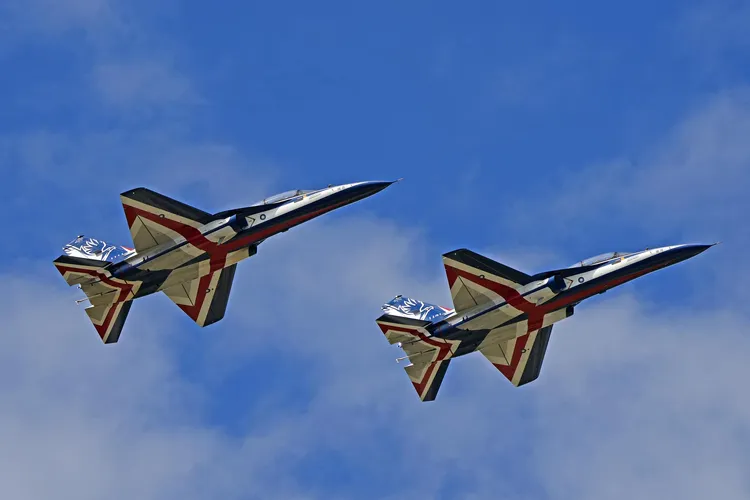 勇鷹高教機。國防部發言人臉書