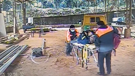 疑分心講手機誤闖怪手作業區 南投監工遭挖斗擊中胸部身亡