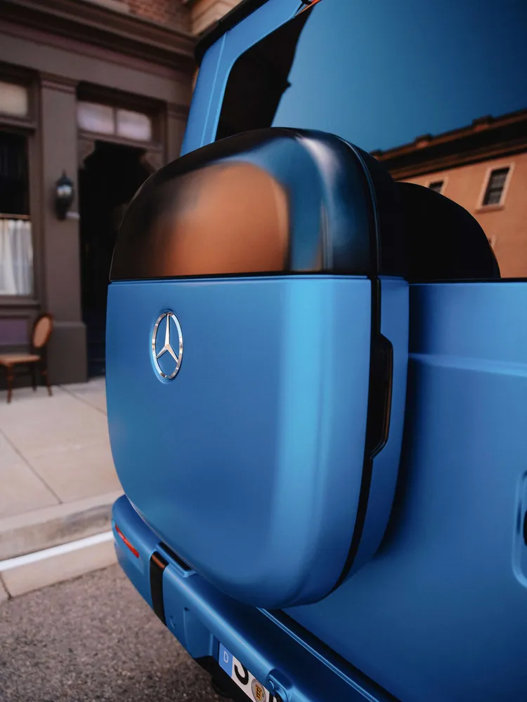 經典的外掛式備胎蓋改為Design Box收納箱設計。業者提供