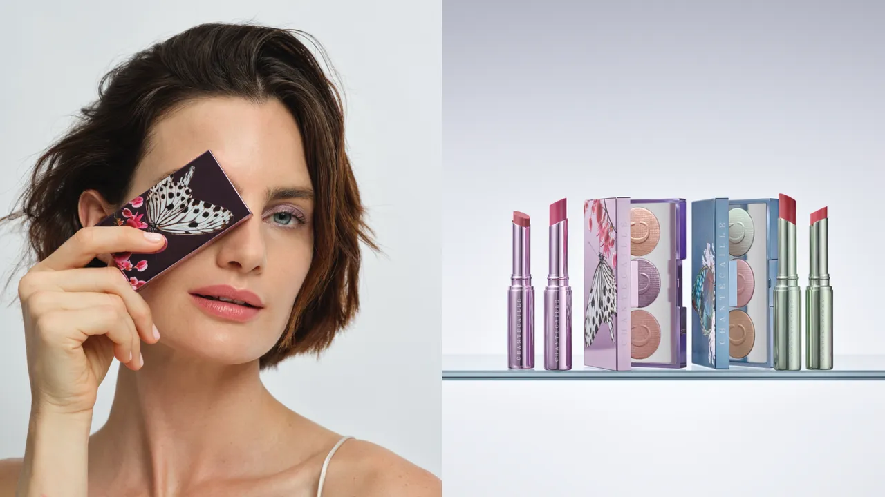 香緹卡今年春天與優雅蝴蝶翩然起舞，帶來了名為春遇舞蝶的慈善彩妝系列。品牌提供