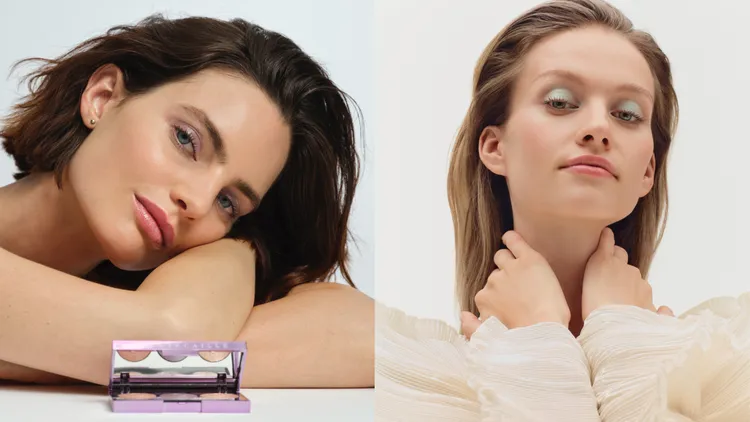 春遇舞蝶慈善彩妝分為冷暖色調，各帶來1款三色眼彩盤和2款唇彩。品牌提供