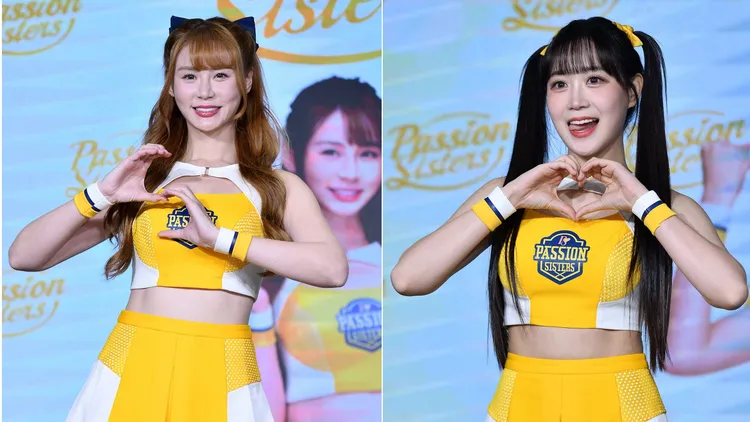 啦啦隊女神短今（左）、邊荷律聚在一起就會吃吃喝喝。品牌提供