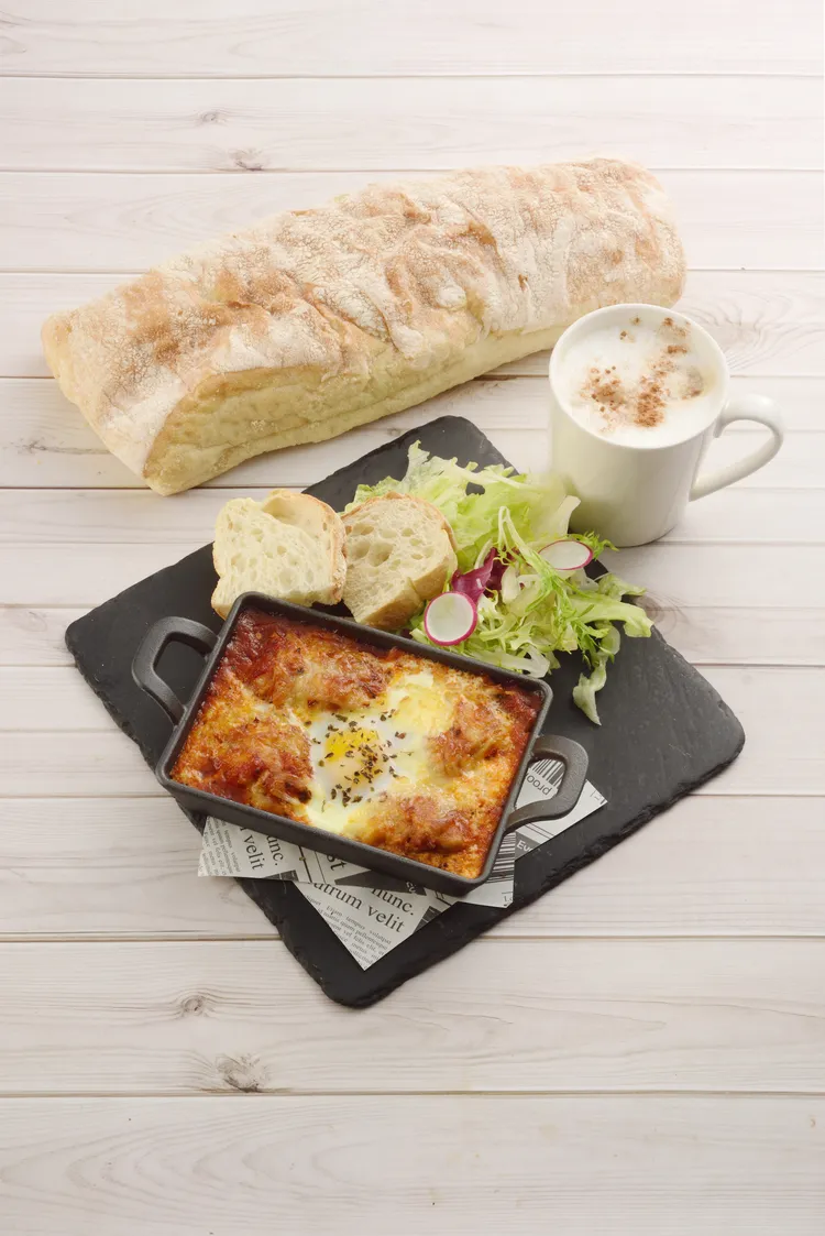 焗起司雞肉燴半熟蛋。業者提供