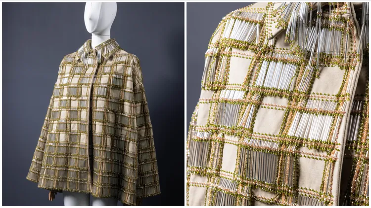 這件重磅棉質斜紋布外套擁有2500條流蘇，耗時3000小時打造。品牌提供