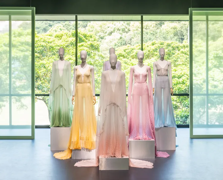 GUCCI頂級訂製展「色彩綻放」展區。品牌提供