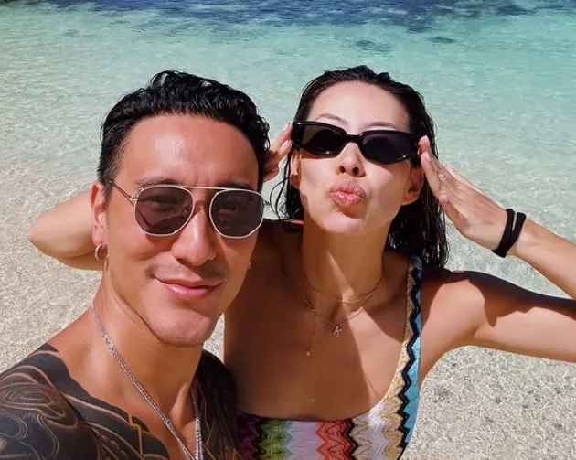 2人合照超登對。翻攝蔡詩芸IG