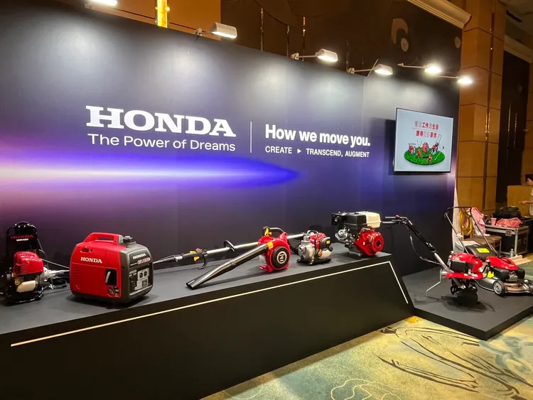 Honda動力產品包含抽水機、發電機、草坪機、割草機、農耕機、吹葉機、動力引擎與船外機等多元產品。周奕豪攝