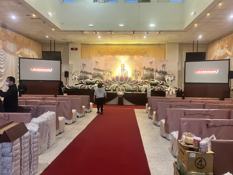 柯文哲父親柯承發今天舉行告別式。莊宗達攝