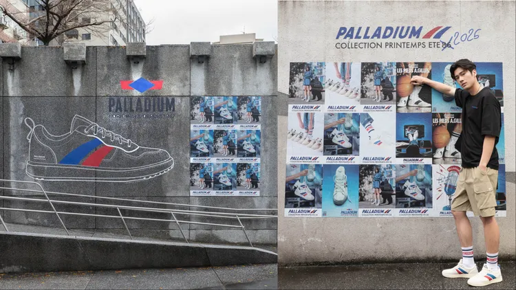 復古海報牆可以輕鬆拍出街頭帥照。品牌提供