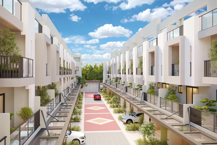 「淳真年代7」社區3D圖。淳真國際提供