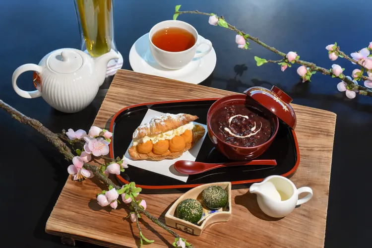 日勝生加賀屋季節下午茶套餐。業者提供