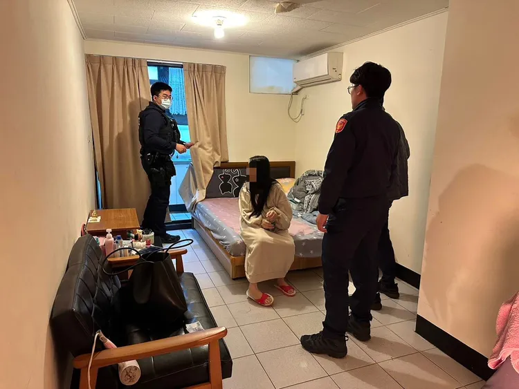 警方查獲泰籍女子涉嫌賣淫。楊梅警分局提供