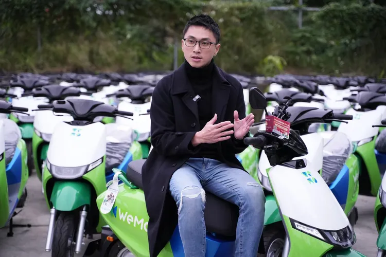 WeMo執行長劉于遜（Davidd）在接受專訪時表示，目標是讓WeMo Fly這台好車，透過最新科技，帶到全台灣。彭欣偉攝