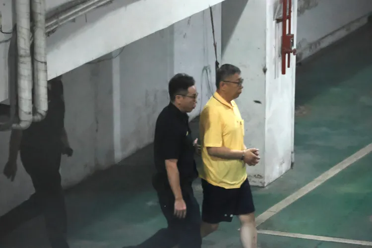 柯文哲今天被提訊到北院，首度就京華城2案準備程序庭及延押庭出庭應訊。資料照片。彭欣偉攝