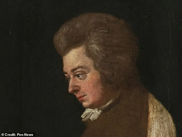 蘭格1783年左右繪製的未完成肖像畫，莫札特夫人康絲坦茲稱其與本人最為類似。翻攝網路