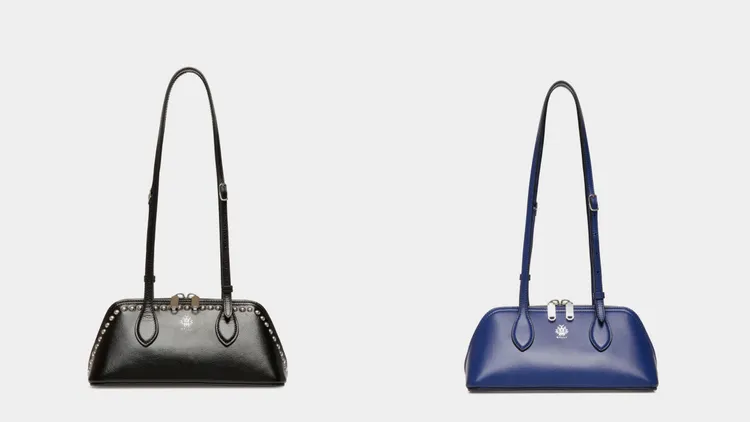 Bally Ray鉚釘提把包（左）5萬3000元、Ray提把包（右）3萬8800元。品牌提供