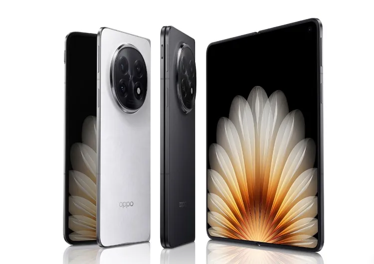 OPPO最新智慧型摺疊手機Find N5。翻攝自OPPO官網